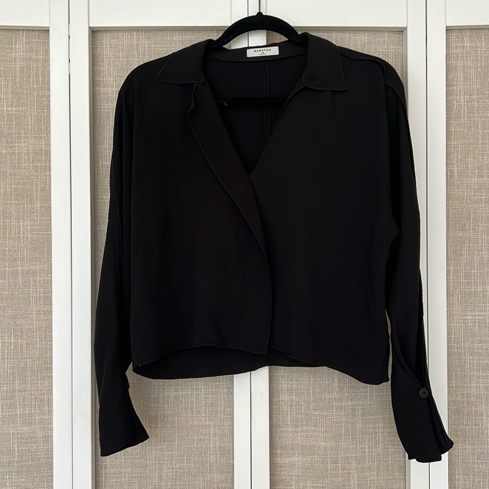 Babaton black blouse | xs